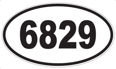 6829 - Oval Sticker