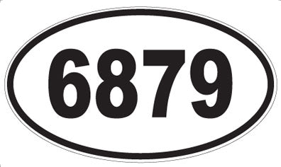 6879 - Oval Sticker