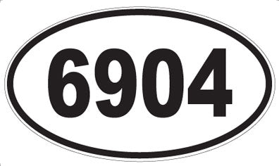 6904 - Oval Sticker