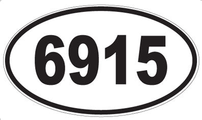 6915 - Oval Sticker