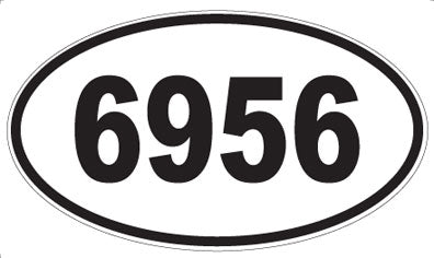 6956 - Oval Sticker