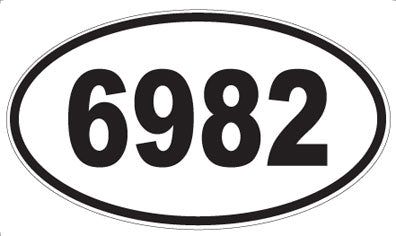 6982 - Oval Sticker