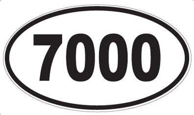 7000 - Oval Sticker