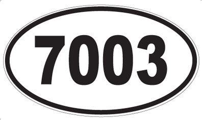 7003 - Oval Sticker