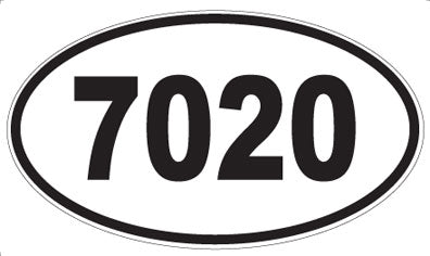 7020 - Oval Sticker