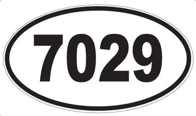 7029 - Oval Sticker