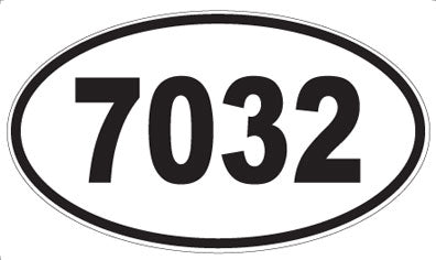 7032 - Oval Sticker
