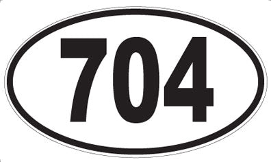 704 - Oval Sticker