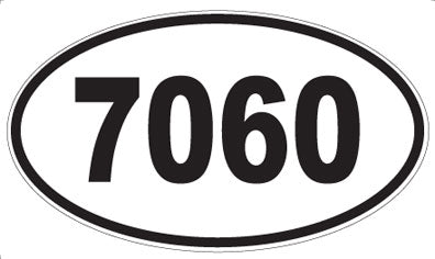 7060 - Oval Sticker
