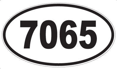 7065 - Oval Sticker