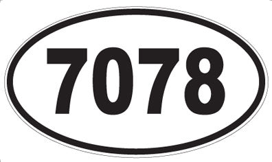 7078 - Oval Sticker