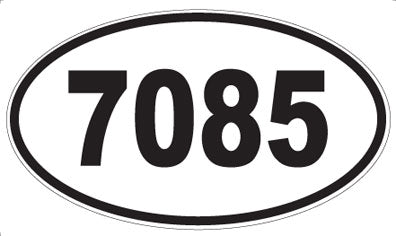 7085 - Oval Sticker
