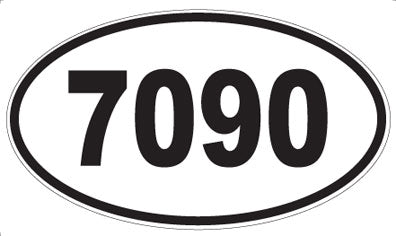 7090 - Oval Sticker