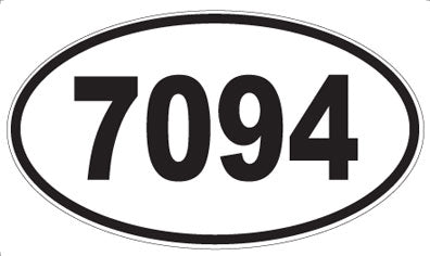 7094 - Oval Sticker