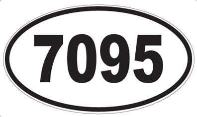 7095 - Oval Sticker