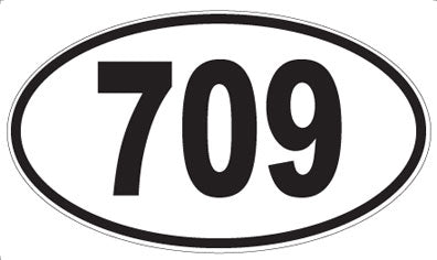 709 - Oval Sticker