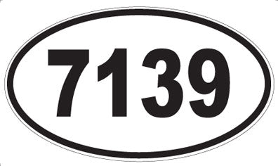 7139 - Oval Sticker