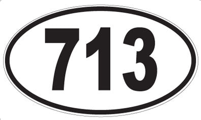 713 - Oval Sticker