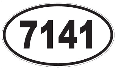 7141 - Oval Sticker