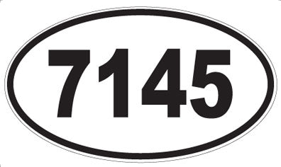 7145 - Oval Sticker