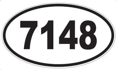 7148 - Oval Sticker