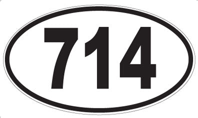 714 - Oval Sticker