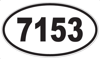 7153 - Oval Sticker