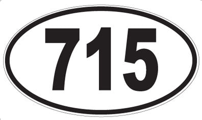 715 - Oval Sticker