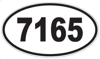 7165 - Oval Sticker