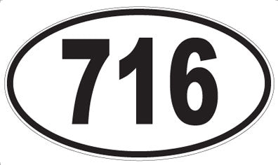 716 - Oval Sticker