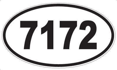 7172 - Oval Sticker