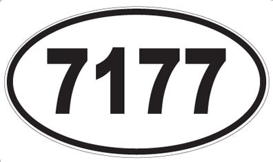 7177 - Oval Sticker