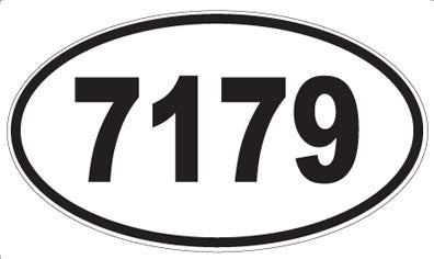 7179 - Oval Sticker