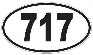 717 - Oval Sticker
