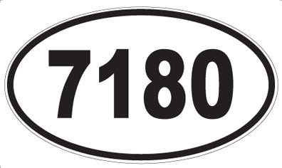 7180 - Oval Sticker