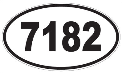 7182 - Oval Sticker
