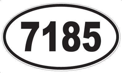 7185 - Oval Sticker