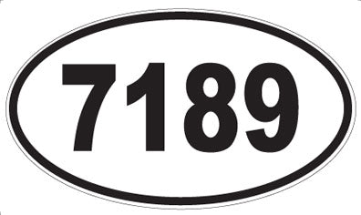 7189 - Oval Sticker