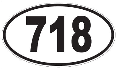 718 - Oval Sticker