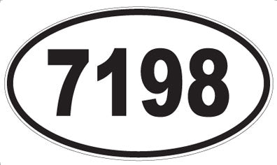 7198 - Oval Sticker