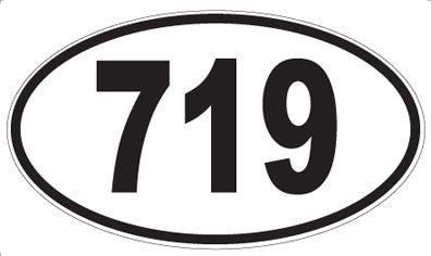 719 - Oval Sticker