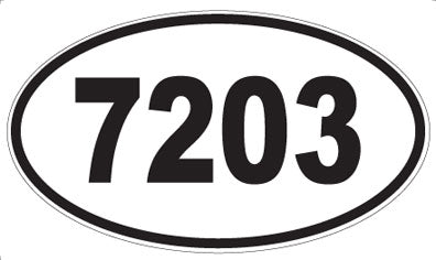 7203 - Oval Sticker