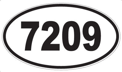 7209 - Oval Sticker