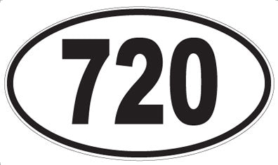 720 - Oval Sticker