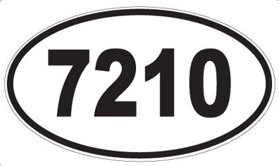 7210 - Oval Sticker