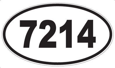 7214 - Oval Sticker