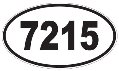 7215 - Oval Sticker
