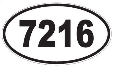 7216 - Oval Sticker