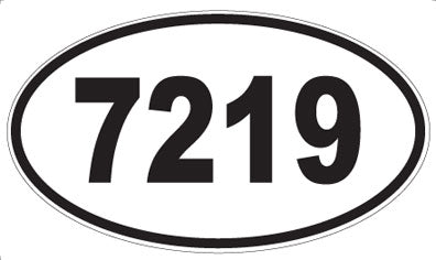 7219 - Oval Sticker