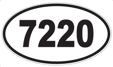 7220 - Oval Sticker